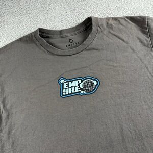 Empyre Shirt Mens Large Gray‎ Small Logo Retro Skate Bubble Print Grunge Street